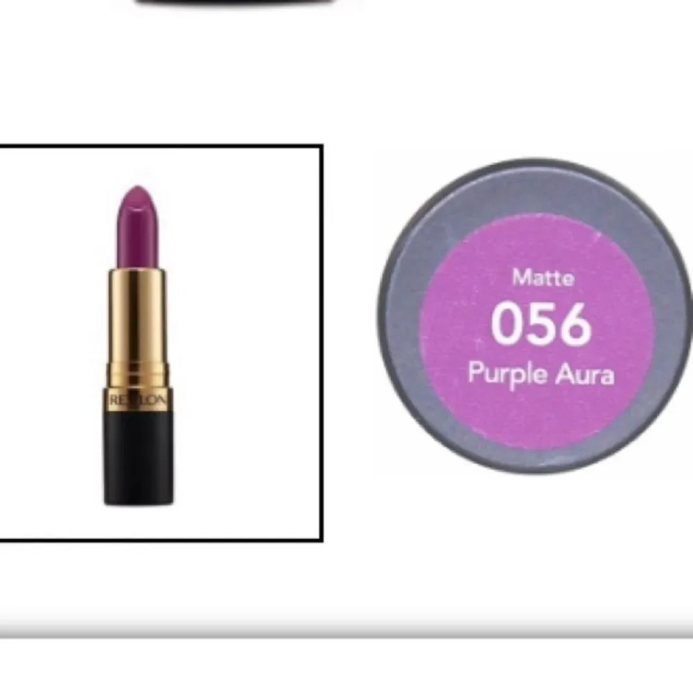 Revlon Matte Lipstick Set 4 Dark Night, Purple Aura, Superstar Brown, Power Move